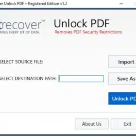 Unlock PDF - Remove PDF Restrictions and Unlock Secured PDF Files - For Win